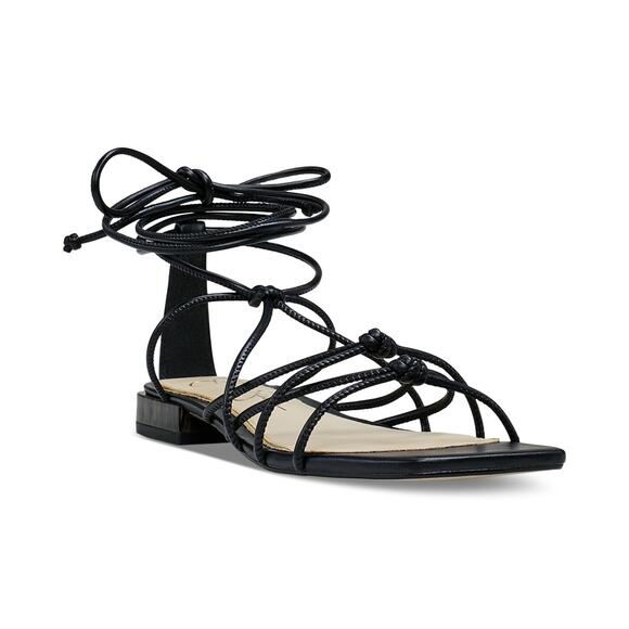 JESSICA SIMPSON Women's hasca Ankle-Tie Lace, Black Size 5M - Picture 1 of 4